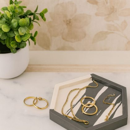 Hexagon trinket tray