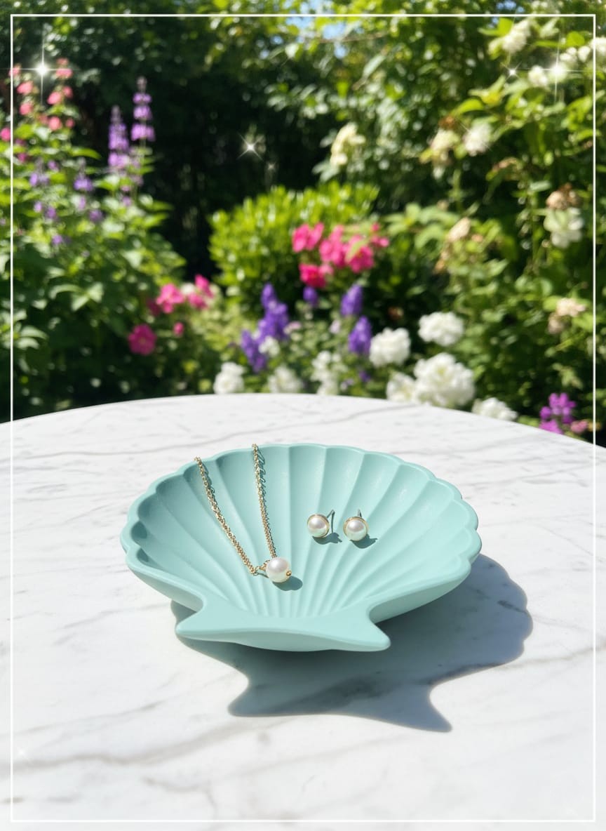 Shell trinket tray
